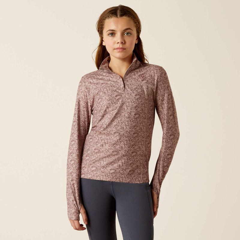 ARIAT - Lowell 3.0 Abstract Floral 1/4Zip Baselayer