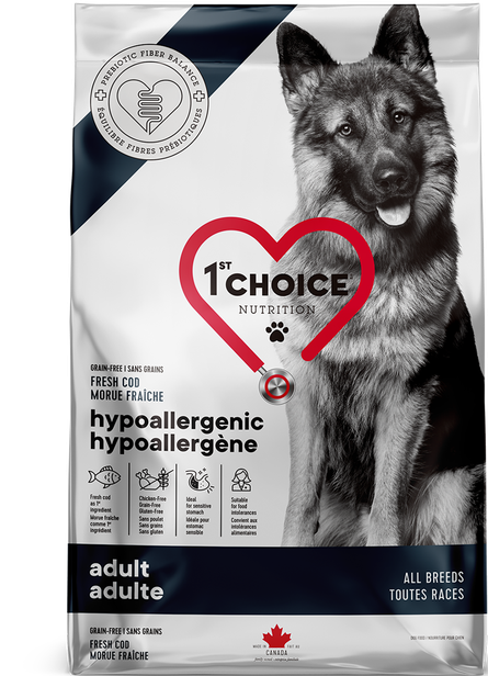 1st CHOICE - Hypoallergenic Cod Recipe for All Breeds Adult Dogs