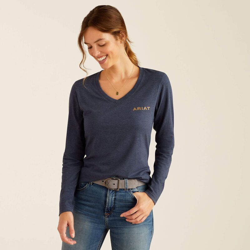 ARIAT - Handcrafted Navy Heather Shirt