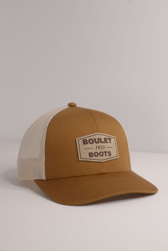 BOULET - Leather Logo Patch Trucker Cap