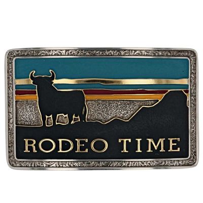 MONTANA SILVERSMITHS - Rodeo Time Southwestern Attitude Belt Buckle