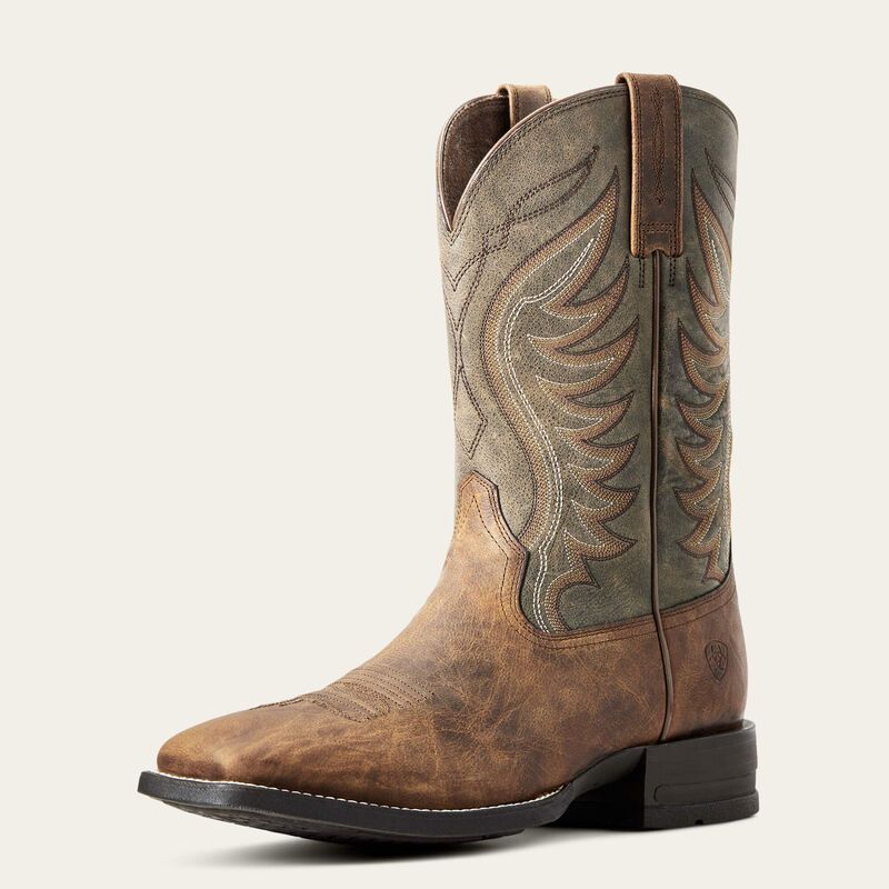 ARIAT - Amos Army Green Cowboy Boot