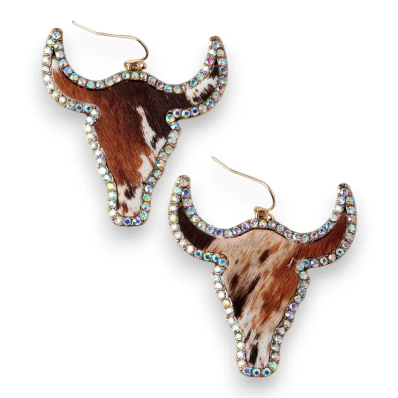 M&amp;F WESTERN - Cow Head Earrings