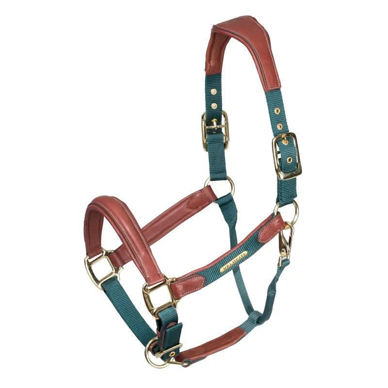 VELOCITI LUSSO - Padded Leather Hunter Green Headcollar