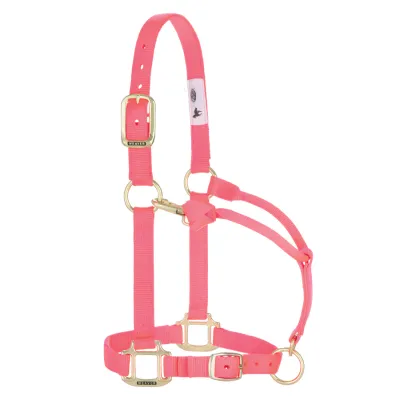WEAVER - Original Adjustable Diva Pink Chin &amp; Throat Snap 1&#39;&#39; Halter