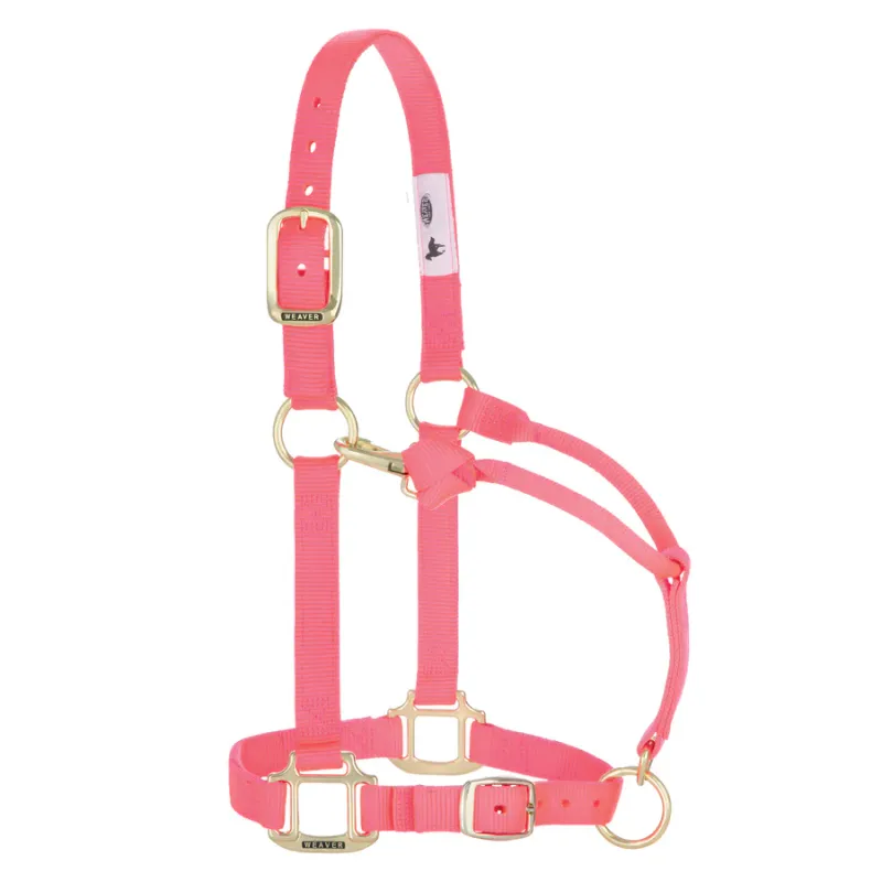 WEAVER - Original Adjustable Diva Pink Chin &amp; Throat Snap 1&#39;&#39; Halter