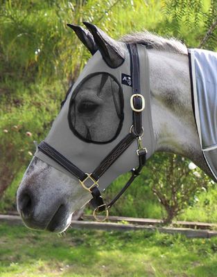 PROFESSIONAL&#39;S CHOICE - Lycra Fly Mask - Charcoal