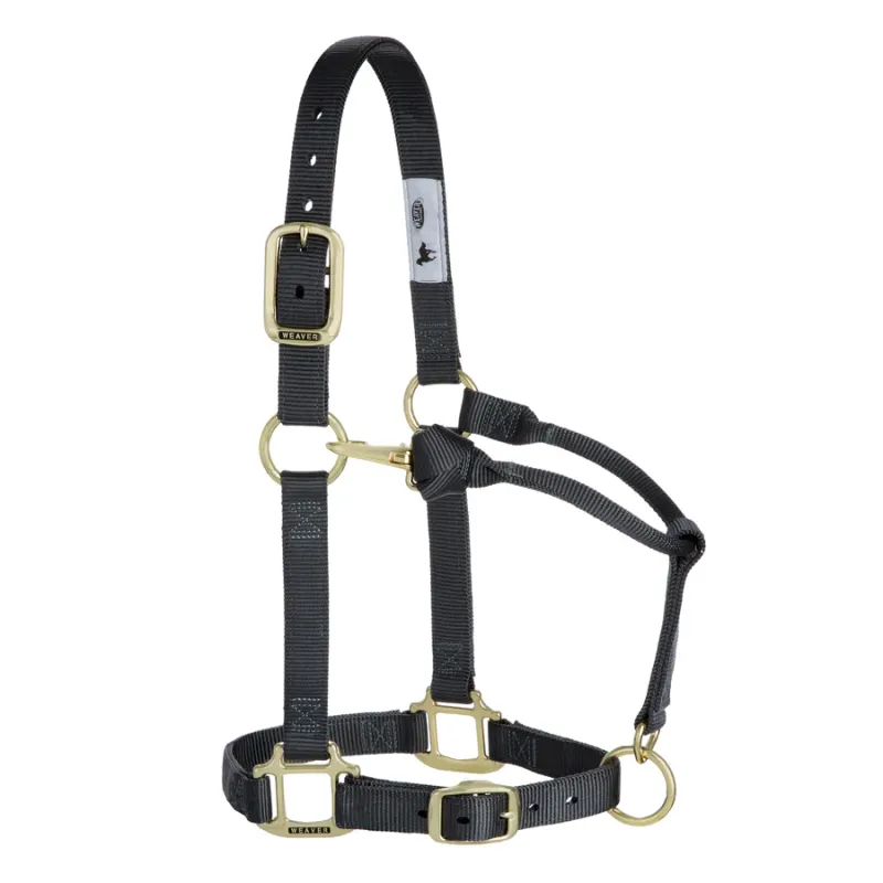 WEAVER - Original Adjustable Graphite Chin &amp; Throat Snap 1&#39;&#39; Halter