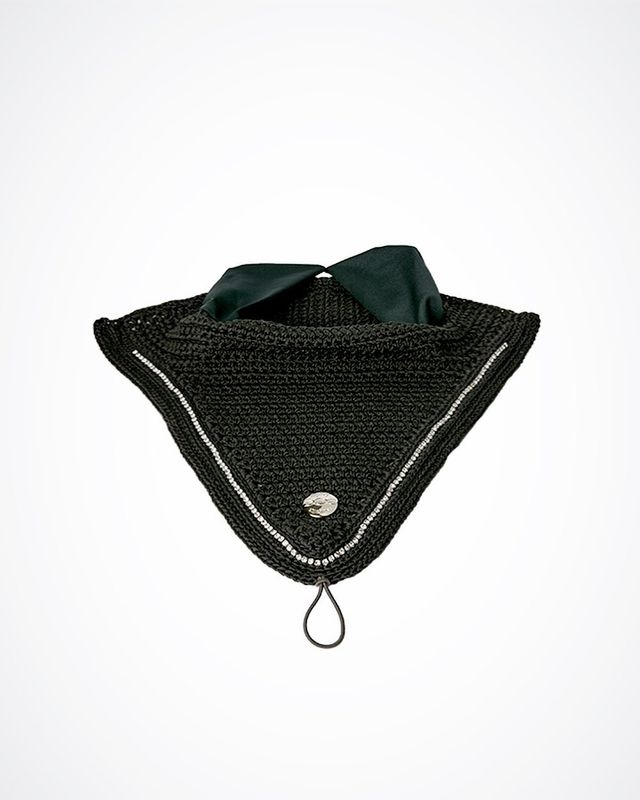 OGILVY EQUESTRIAN - Hunter Green Long Tie-Down Bonnet