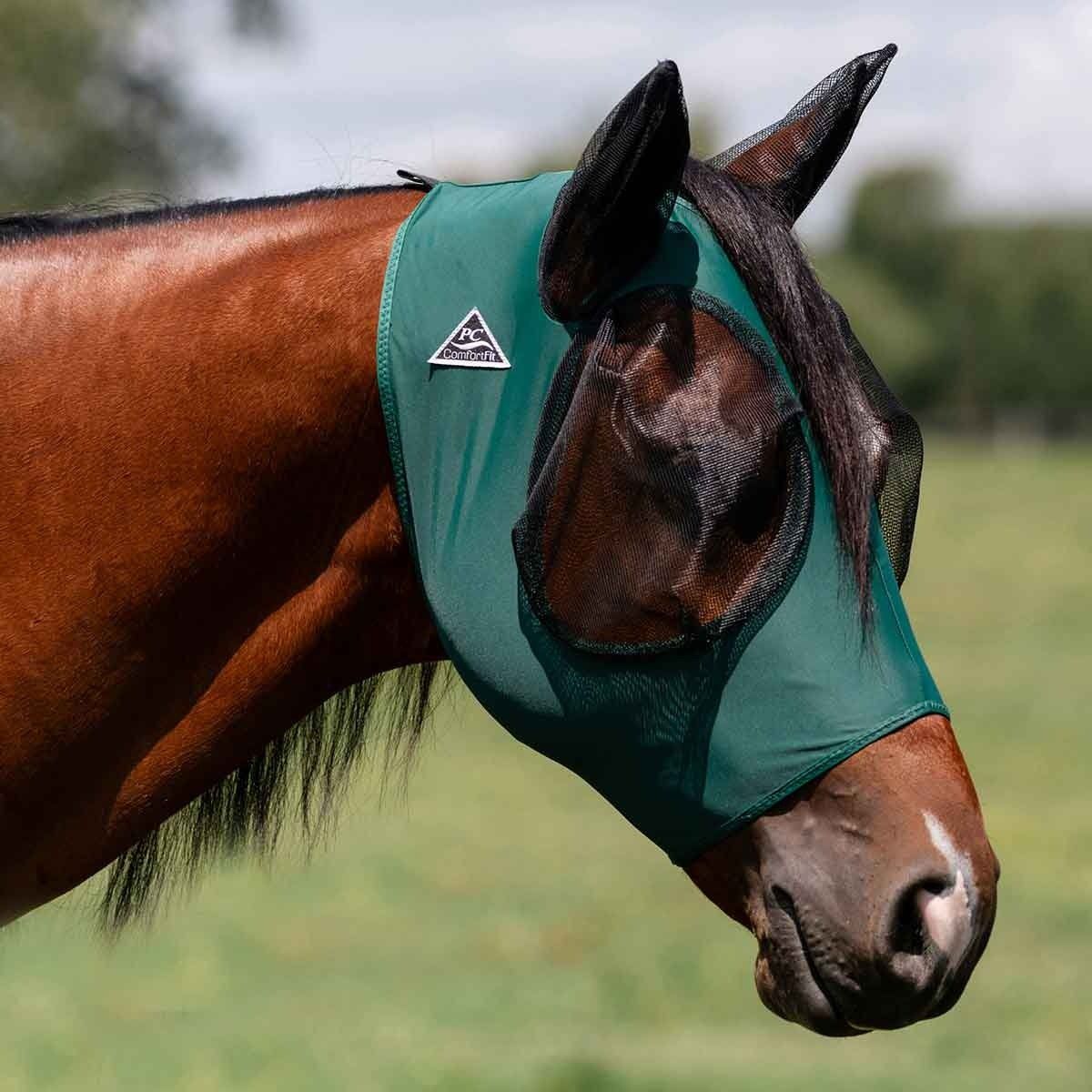 PROFESSIONAL&#39;S CHOICE - Emerald Green Comfort Fit Lycra Fly Mask