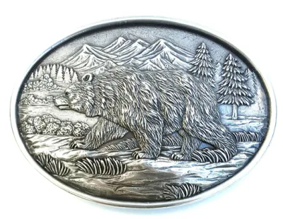 M&amp;F WESTERN - Grizzly Bear Buckle