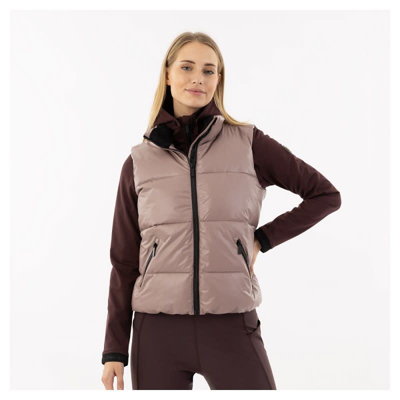 BR EQUESTRIAN - No Sleeves Fay Coat Twilight Mauve Bodywarmer
