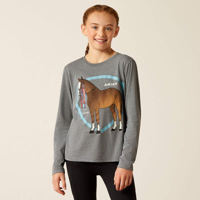 ARIAT - Champion Pony Heather Grey Shirt