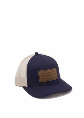 BOULET - Leather Rectangle Patch Trucker Cap