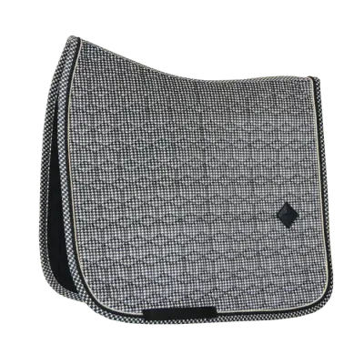 KENTUCKY HORSEWEAR - Saddle Pad Black Pied-de-Poule Dressage