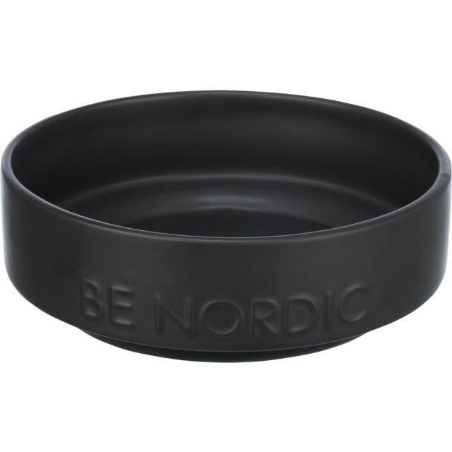 TRIXIE - Be Nordic Black Ceramic Bowl
