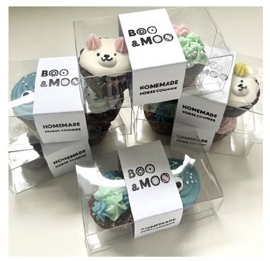 BOO &amp; MOO - 2Pack Regular Horse Cookies with Icing