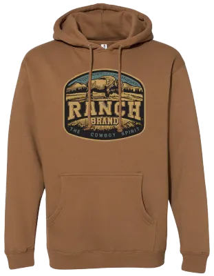 RANCH BRAND - Bison 2 Unisex Long Sleeves Saddle Hoodie