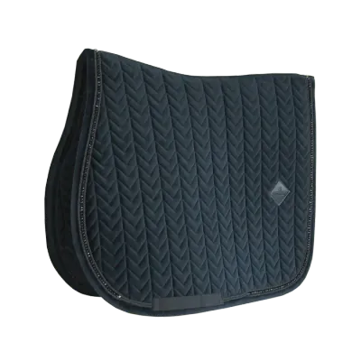 KENTUCKY HORSEWEAR - Tapis de Selle Velvet Pearls Noir Jumping