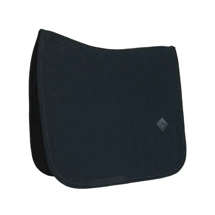 KENTUCKY HORSEWEAR - Black Saddle Pad Fishbone Dressage