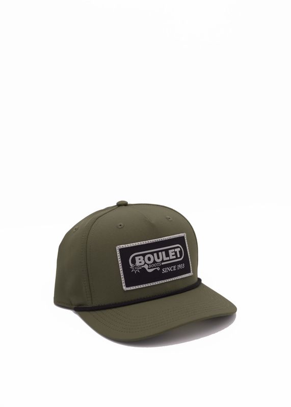 BOULET - All Around Fabric Black Logo Patch Trucker Cap