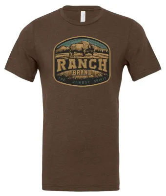 RANCH BRAND - Bison 3 Brown T-Shirt