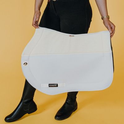 ECOGOLD - White Secure Jumper Saddle Pad