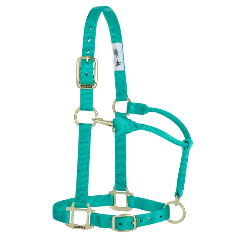 WEAVER - Original Adjustable Emerald Green Chin &amp; Throat Snap 1&#39;&#39; Halt