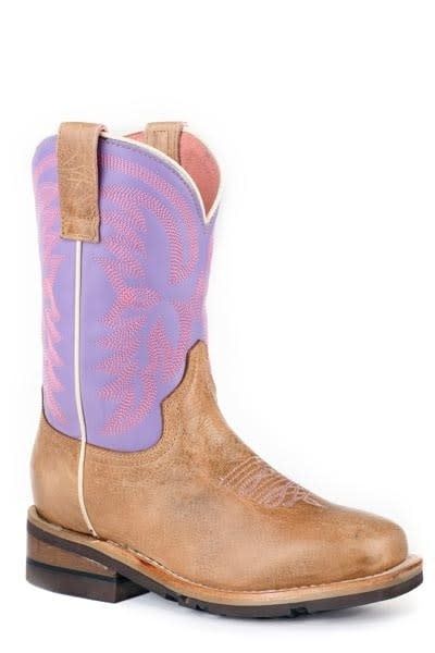 ROPER - Kids GEO Outsole Western Boot Color Solid