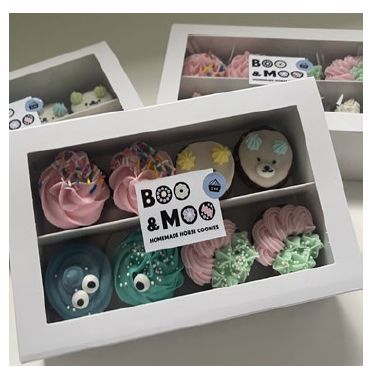BOO &amp; MOO - 8Pack Regular Horse Cookies with Icing