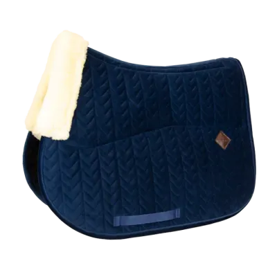 KENTUCKY HORSEWEAR - SkinFriendly Saddle Pad Navy Velvet Jumping
