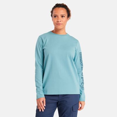 TIMBERLAND - Core Long-Sleeves Smoke Blue T-Shirt