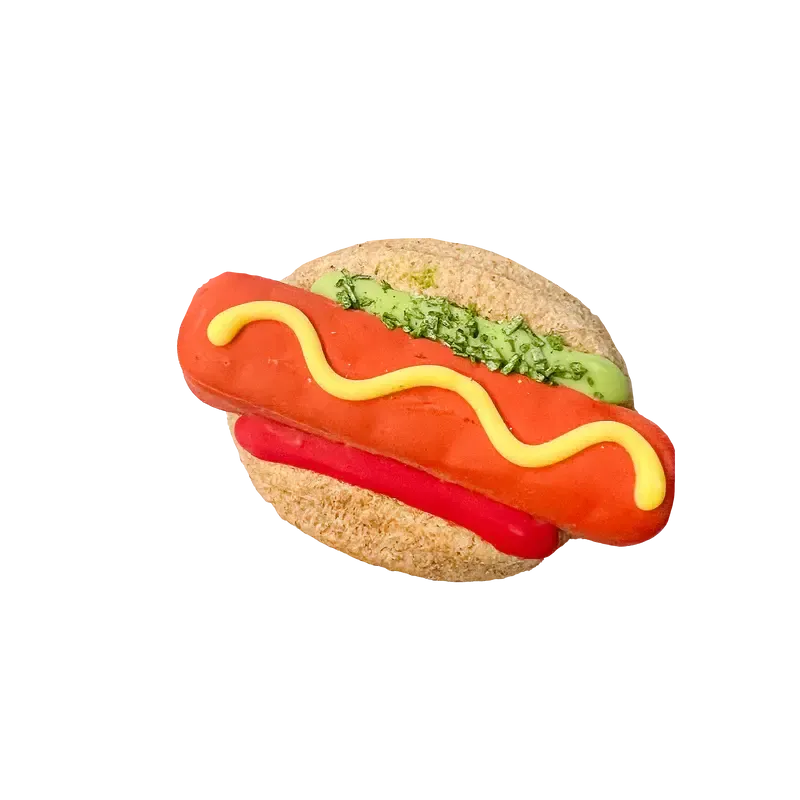 BOSCO &amp; ROXY&#39;S - 3D Hot Dog Woof it Down Handmade Cookies