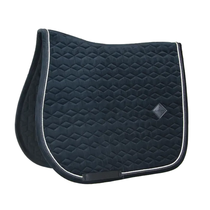 KENTUCKY HORSEWEAR - Saddle Pad Basic Black Velvet Jumping