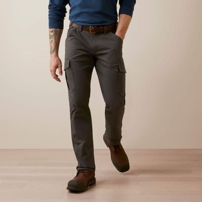 ARIAT - Rebar M4 Relaxed Made Tough Cargo Grey Pants