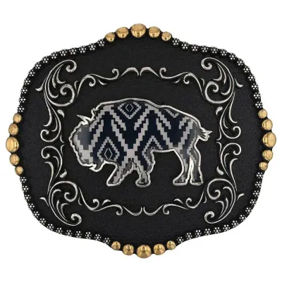 MONTANA SILVERSMITHS - Midnight Buffalo Attitude Buckle