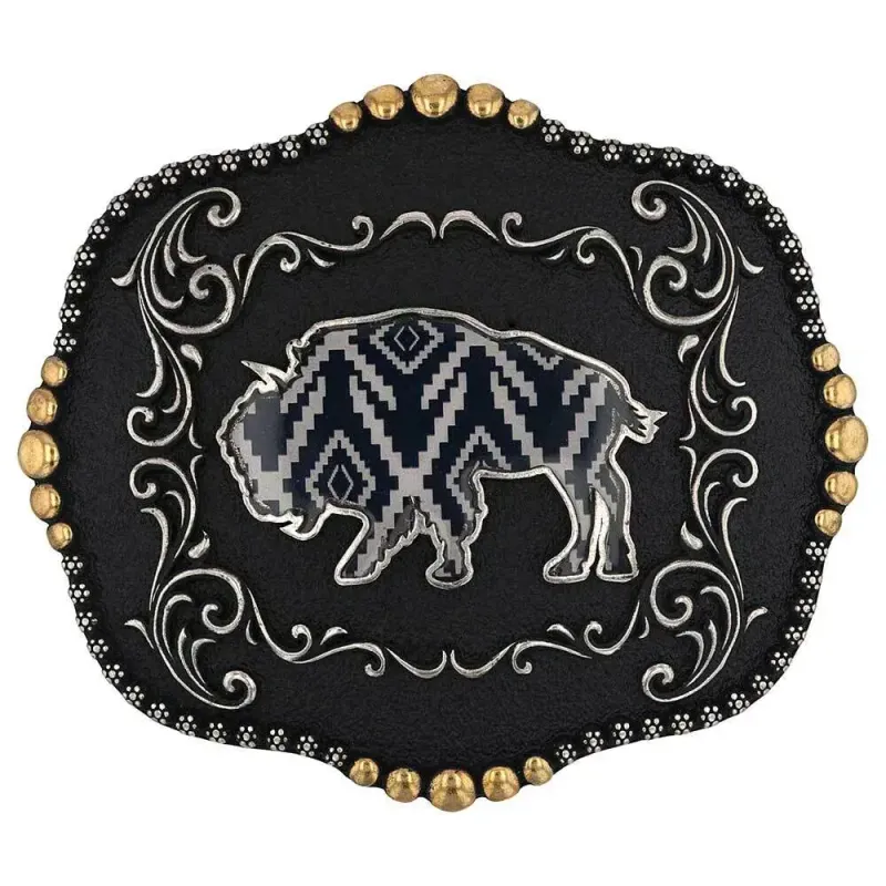 MONTANA SILVERSMITHS - Midnight Buffalo Attitude Buckle
