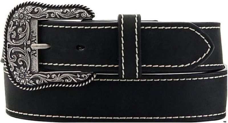 ARIAT - Heavy Stitched Black Western Belt