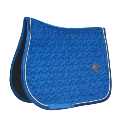 KENTUCKY HORSEWEAR - Saddle Pad Basic Navy Velvet Jumping