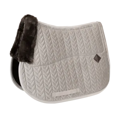 HORSEWEAR KENTUCKY - SkinFriendly Saddle Pad Beige Velvet Jumping