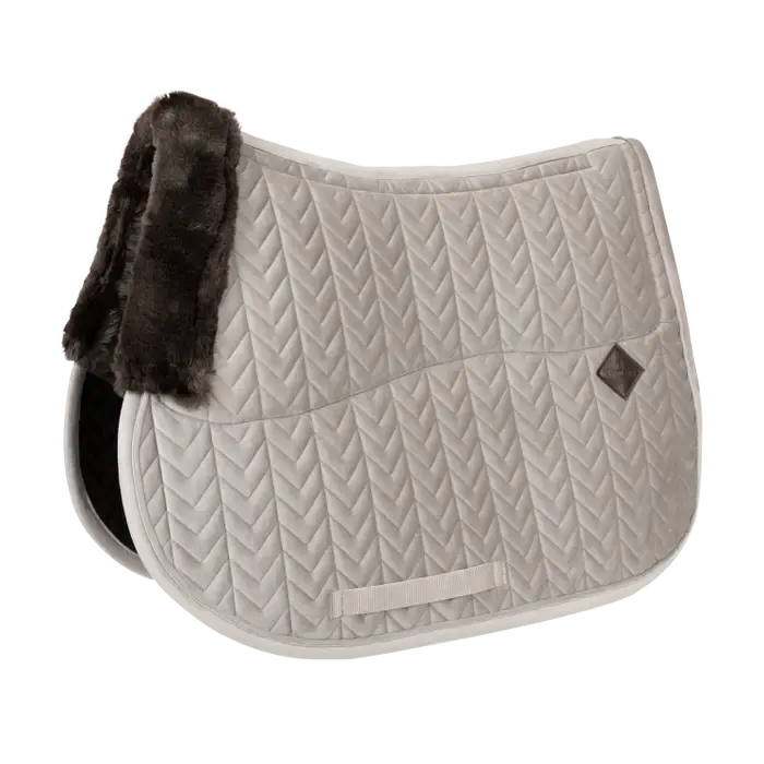 HORSEWEAR KENTUCKY - SkinFriendly Saddle Pad Beige Velvet Jumping