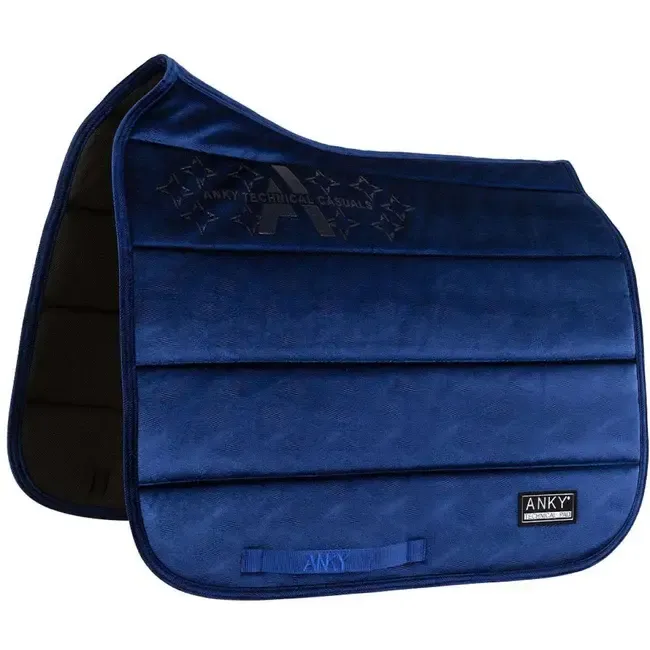 ANKY - Velvet Wave Twilight Blue Dressage Saddle Pad