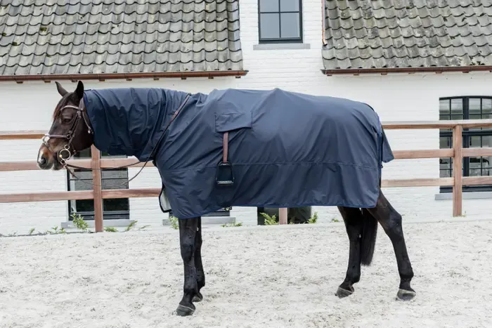 KENTUCKY HORSEWEAR - Horse Raincoat Hurricane w/Stirrups Holes