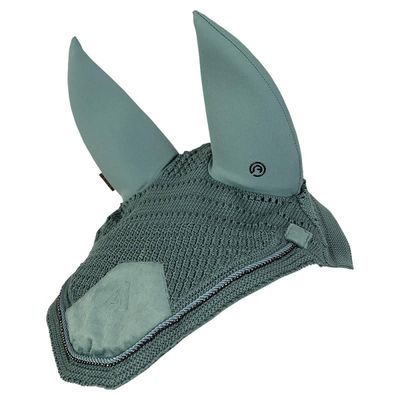 ANKY - Knitted Fabric Ear Bonnet Velvet Silver Pine ATB24