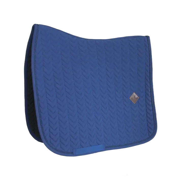 KENTUCKY HORSEWEAR - Navy Saddle Pad Fishbone Dressage
