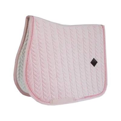 KENTUCKY HORSEWEAR - Saddle Pad Soft Rose Velvet Pearls Jumping
