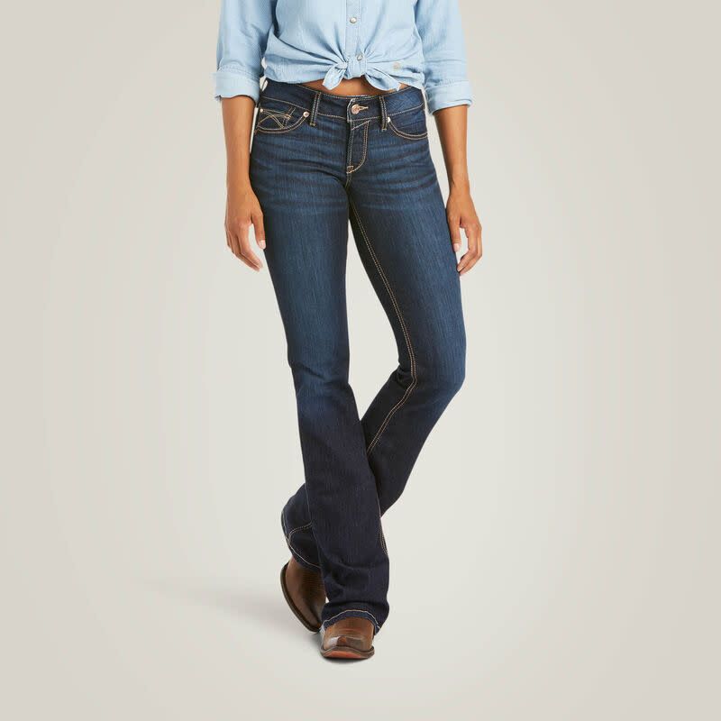 ARIAT - R.E.A.L. Mid Rise Arrow Fit Jocelyn BootCut Jean