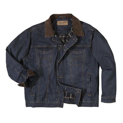 WRANGLER - Blanket-Lined Denim Charcoal Jacket