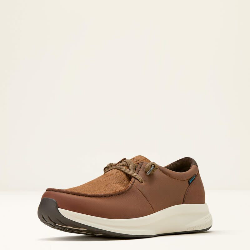 ARIAT - Buckeye Waterproof Tan Woven Emboss Shoe