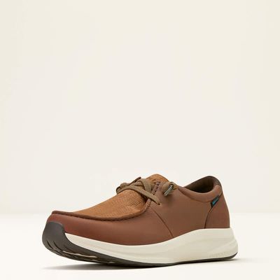 ARIAT - Buckeye Waterproof Tan Woven Emboss Shoe